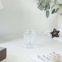 Logo personnalisé 60ml Vodka Potable Whisky Verres à Vin Tasse Espresso Sublimation Verre Tasse à Liqueur