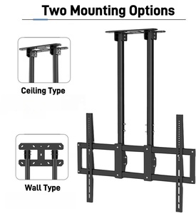 440lbs Heavy Duty TV Wall Mount kép cực Trần TV núi nghiêng Trần khung TV phù hợp với hầu hết 60-120 inch - Product Image 2