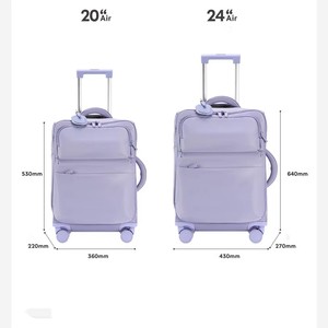 Nouvelle <span class=keywords><strong>valise</strong></span> à roulettes en nylon imperméable de 20/24 pouces avec poignée télescopique, antivol, ultra-légère, <span class=keywords><strong>valise</strong></span> cabine - Product Image 6