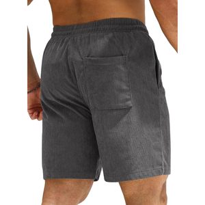 Pantalones Cortos de Pana para Hombre FOXA, Cintura Elástica con Cordón, Ligeros, para Playa, Verano, Transpirables, con Bolsillos de Algodón - Product Image 2