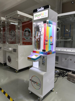 Machine à griffes mini-méga, petite grue distributrice de jouets, prix d'arcade, cadeau de poupée, bonbons, machine de jeu à pièces avec accepteur de billets