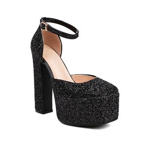 רטוב ספורט לילה מועדון הלילה עבה נשים העקב משאבות נשים הבוהן נשים d'orsay משאבות נעליים למסיבות - Product Image 3