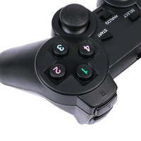 Manette de jeu filaire haute qualité avec moteur de vibration et joystick pour PC, ordinateur portable et jeux d'arcade