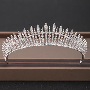 BELLEWORLD – couronne de <span class=keywords><strong>mariage</strong></span> en strass, Design mixte, couronne en métal cristal, <span class=keywords><strong>diadème</strong></span>, accessoires de mariée en vrac, prix bas - Product Image 6