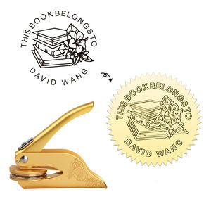 Sello de cera con relieve, diseño personalizado, sello de cera, invitación de boda, sello de acero con pinza manual - Product Image 6