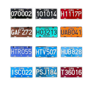 Placa de Matrícula Personalizada de Sublimación Directa de Fábrica, Placa de Matrícula con Número de Señalización de <span class=keywords><strong>Cuba</strong></span> - Product Image 4
