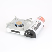 Réchaud à cassette au butane infrarouge portable à brûleur unique, cuisinière de table radiante avec arrêt de sécurité pour le camping, l'extérieur et la maison