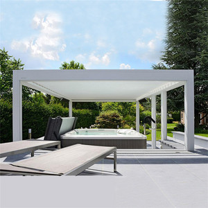 <span class=keywords><strong>Abri</strong></span> de <span class=keywords><strong>piscine</strong></span> motorisé en aluminium, haut de gamme, personnalisé, étanche à la pluie, pour l'extérieur, piscines - Product Image 4