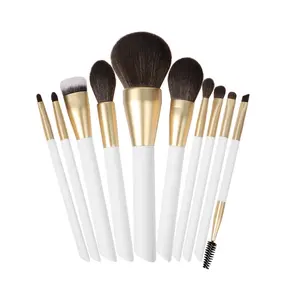 10 pcs White Makeup Brushes ALS3H-6234 - AMZ Cosmetic