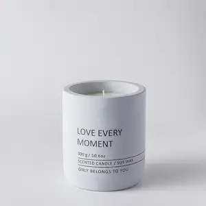 BESTSUN Custom Private Label Wholesale Unique Luxury Concrete Candle Jar Vessels