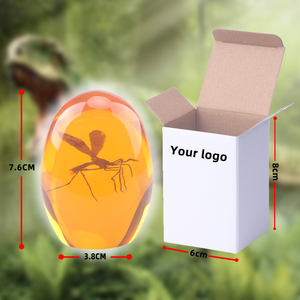 3D <span class=keywords><strong>Jurassic</strong></span> Mosquito - Amber Mosquito-realistico <span class=keywords><strong>Jurassic</strong></span> da collezione-piatto in resina peso della carta - Product Image 3