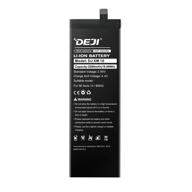 DEJI Original Cellphone Parts BM52 Batteries for Xiaomi Mi CC9pro CC9 Pro Battery
