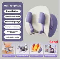 Oreiller de massage intelligent avec contrôle de la minuterie pour soulager le cou et les épaules, design portable