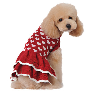 Suéter de perro Toro francés, ropa de punto de invierno y primavera para mascotas con patrón impreso, ropa de San Valentín para Chihuahua Pugs - Product Image 4