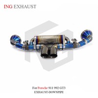 ING Échappement en titane de haute qualité, silencieux à valve, catback pour Porsche 911 992 GT3, tuyaux d'échappement Valvetronic, accessoire de voiture