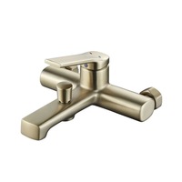 Robinet de douche monocommande design moderne en laiton poli avec barre coulissante, jets de pulvérisation, de pluie et de massage, et cartouche céramique
