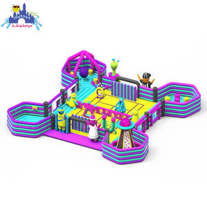 Parc à thème <span class=keywords><strong>gonflable</strong></span> populaire intérieur et extérieur utilisé grand <span class=keywords><strong>château</strong></span> à des fins commerciales pour les enfants - Product Image 1