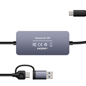 PD Type-C Game Capture Support Chargement Nintendo <span class=keywords><strong>Switch</strong></span> Steam Deck Phone Pad Live Streaming <span class=keywords><strong>HDMI</strong></span> in et Type-C DP Video Capture - Product Image 3