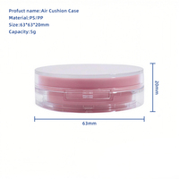 Boîte d'emballage cosmétique de luxe en plastique rond personnalisable 5g avec miroir pour fond de teint et coussin d'air – Vente en gros