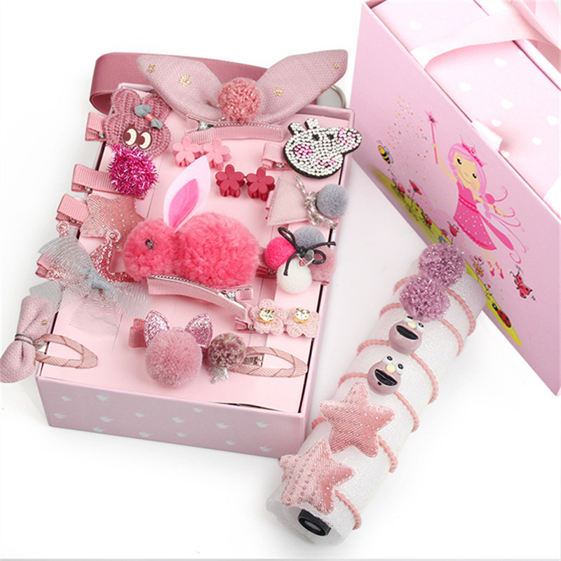 Оптовая продажа, набор из 24 шпилек для волос для девочек, подарочный набор колец для волос, Детские аксессуары для волос, комплекты головных уборов принцессы