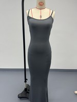 Robes Longues d'Été Personnalisées à Logo Type Robe Moulante en Modal pour Femme, Maxi Décontractée, Sans Manches en Spandex, Douce, Type Nuisette