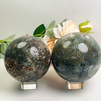 Grande sphère d'agate des Alpes-Nouvelle boule d'agate soyeuse parfaite pour la décoration intérieure et les cadeaux de vacances.