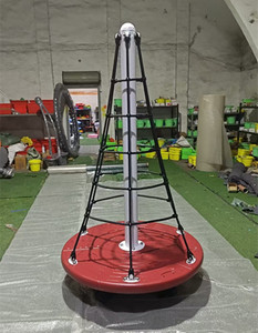 Mini <span class=keywords><strong>giostra</strong></span> per bambini <span class=keywords><strong>giostra</strong></span> Merry-go-round con rete da arrampicata in corda di attrezzature per parco giochi all'aperto per parco divertimenti - Product Image 5