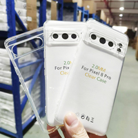 Coque de téléphone transparente en TPU de 2 mm pour Google Pixel 9Pro XL 9 8pro 10A 9A 8A 8 7 6, protection souple transparente, pare-chocs pour téléphone portable