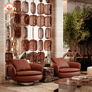 Paravent de luxe moderne en métal martelé, <span class=keywords><strong>suspension</strong></span> lumineuse créative personnalisée pour salon, hall <span class=keywords><strong>d</strong></span>'hôtel - Product Image 2