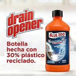 Blue Zoo Drain Opener Gel 500 ml pour le nettoyage des canalisations, respectueux de l'environnement - Product Image 1