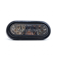 Feu arrière ovale LED étanche LIWOF 6 pouces, certifié DOT, pour remorque et camion, avec fonctions d'arrêt, de clignotement et de feux arrière