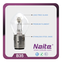 Ampoule halogène personnalisée NAITE en gros B35 12V 35/35W BA20d pour phares de moto