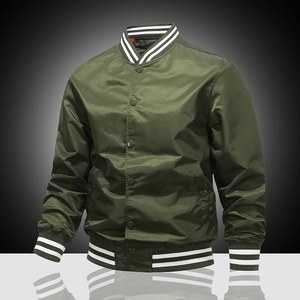 Chaqueta Acolchada de Béisbol para Hombre, Novedad de Primavera, Estilo Cargo Cruzado, Elegante, para Parejas, con Estampado Frontal en Lona Ecológica - Product Image 3