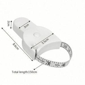 Cinta Métrica Retráctil de 4.5m, Mini Regla de Bolsillo para Medir Cintura, Brazo, Pecho, Cadera, Herramienta de Medición Corporal, de Poliéster - Product Image 6