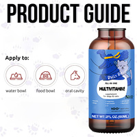 Prix de gros Suppléments naturels pour chiens Multivitamine liquide goutte chien chat vitamines pour chien intestin immunitaire santé articulaire