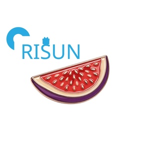 Broche en émail personnalisée en gros, motif figues et fruits, épinglette en métal, plante subtropicale, grenade, kiwi, figue, badge <span class=keywords><strong>de</strong></span> revers en émail - Product Image 6
