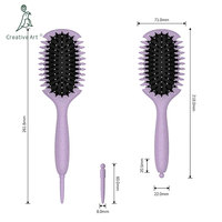 Fabricant OEM, nouvelle conception de brosse à cheveux bouclés, brosse définissant les boucles, peigne applicable, brosse à cheveux bouclés pour femmes et hommes