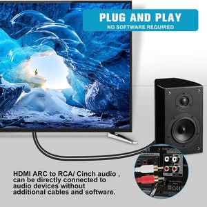Cable Convertidor <span class=keywords><strong>HDMI</strong></span> <span class=keywords><strong>ARC</strong></span> <span class=keywords><strong>a</strong></span> <span class=keywords><strong>RCA</strong></span>, Extractor de Audio de 192kHz y 24 Bits, Alimentado por USB, Compatible con CEC PCM, <span class=keywords><strong>Adaptador</strong></span> <span class=keywords><strong>RCA</strong></span> L/R para TV <span class=keywords><strong>ARC</strong></span> <span class=keywords><strong>a</strong></span> Altavoz - Product Image 5