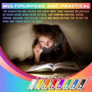 Mini lampes de poche personnalisées avec logo, en gros, avec porte-clés, lampes de poche LED lumineuses, lampes de poche portables de petite taille, porte-clés, cadeaux d'appréciation - Product Image 6