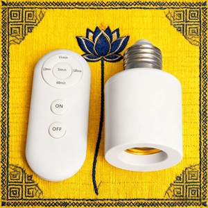 Aulipur <span class=keywords><strong>E27</strong></span> điều khiển từ xa đèn chủ Bracket, có thể nâng cấp bình thường giữ đèn để đạt được điều khiển từ xa chuyển đổi và thời gian - Product Image 1