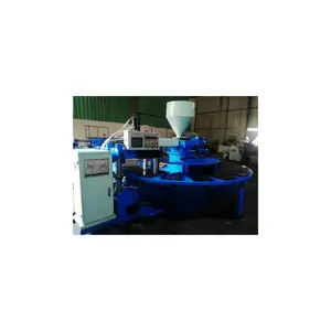 plastic shoes air blowing moulding machine suitable for thermoplastic raw materials such as PVC PCU TPR with servo motor