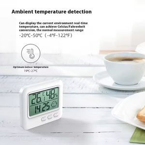 Fino plástico Digital Display Indoor Home temperatura umidade medidor conveniente termômetro doméstico termômetros - Product Image 4