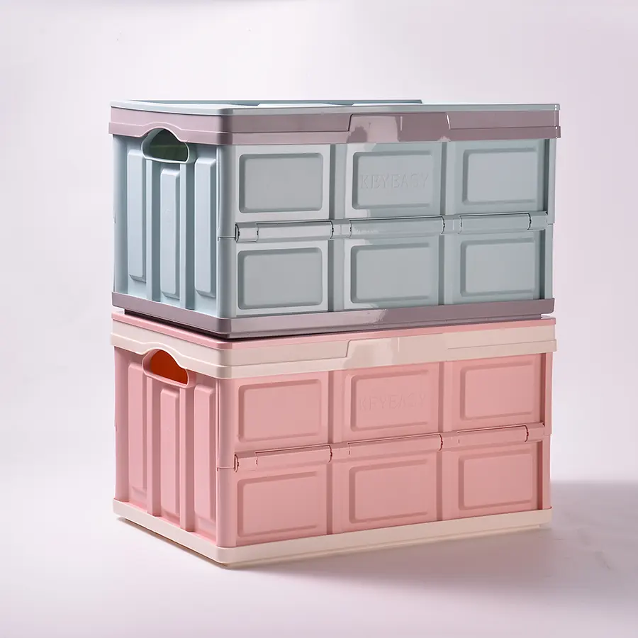 Toptan plastik ev organizatör katlanabilir saklama kutusu özel iyi fiyat saklama kutusu