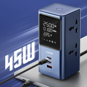 LDNIO SC2 Tower Extension Steckdose Multi-Plug Strip und USB-Ladestation mit 1 USB-A + 2 USB-C anschlüssen Schnell ladung - Product Image 5