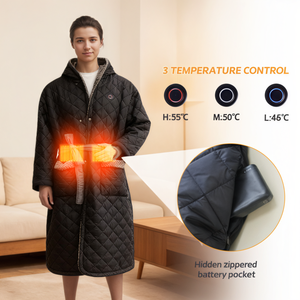 Custom ODM&amp;OEM Luxury Fancy Hooded Power Bank Bath Heated Robe Women USB <strong>Bathrobe</strong> - Product Image 4