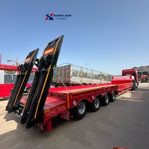 รถเทรลเลอร์โลว์บอย4เพลาขายรุ่น <span class=keywords><strong>rgn</strong></span> และคอห่านสำหรับงานหนักสำหรับการขนส่งทั่วโลก - Product Image 1