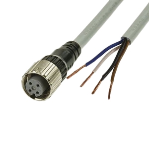 XS5F-D421-C80-F M12 4-Pole nối cáp 1m tự động hóa công nghiệp dây nịt dây điện với unterminated kết thúc - Product Image 3