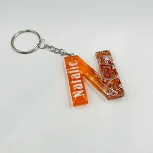 Portachiavi personalizzato con nome in resina personalizzato Glitter personalizzato portachiavi con lettera regalo <span class=keywords><strong>per</strong></span> <span class=keywords><strong>lei</strong></span> - Product Image 6