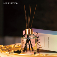 Désodorisant de maison 150ml bouteille en verre diffuseur de roseaux de parfum avec boîte d'emballage