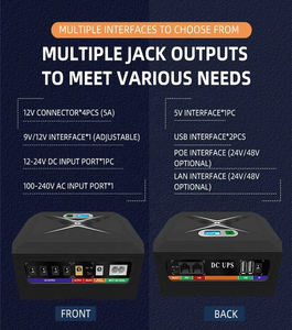 Mini ups 100W 120Watt 60watt 12v ups intégré powre bank prix mini dc ups portables pour routeurs wi-fi - Product Image 2